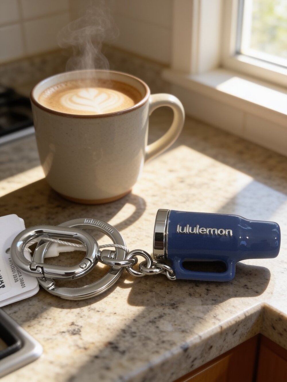 lululemon Tumbler Charm Keychain